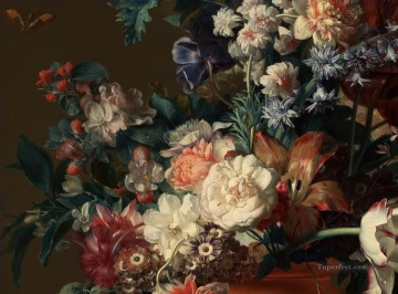 花瓶 ヤン・ファン・ホイスムの古典的な花 Oil Paintings